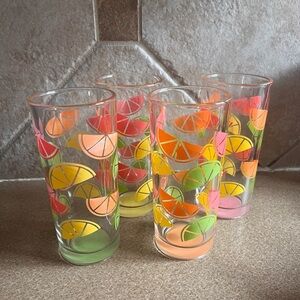 TMD Holding Mid Century Citrus Fruit Drinkware/Cups